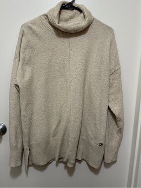 Calvin Klein Women's Beige Turtleneck Sweater